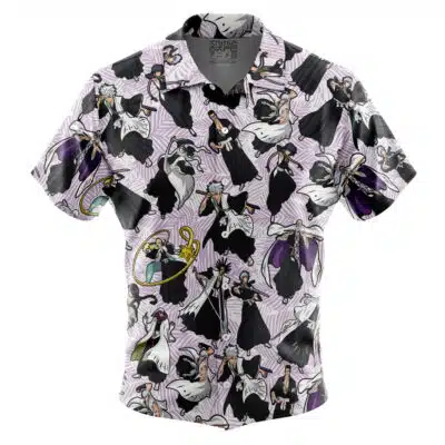 The Rest of the Bleach Captains Pattern Bleach Short Sleeve Button Up Hawaiian Shirt