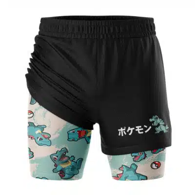 Totodile Pokemon 2-in-1 Competition Shorts