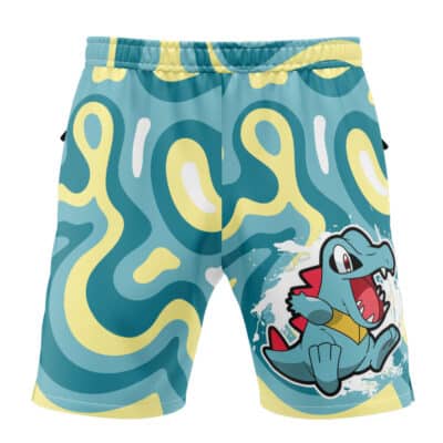 Totodile Trippy Pokemon Versatile Shorts