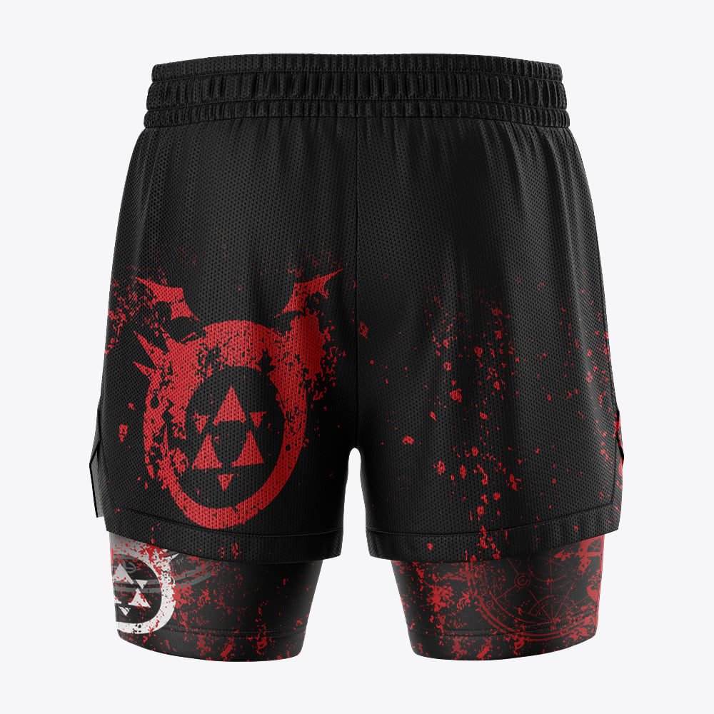 Transmutation Circle Fullmetal Alchemist 2-in-1 Competition Shorts - Image 4
