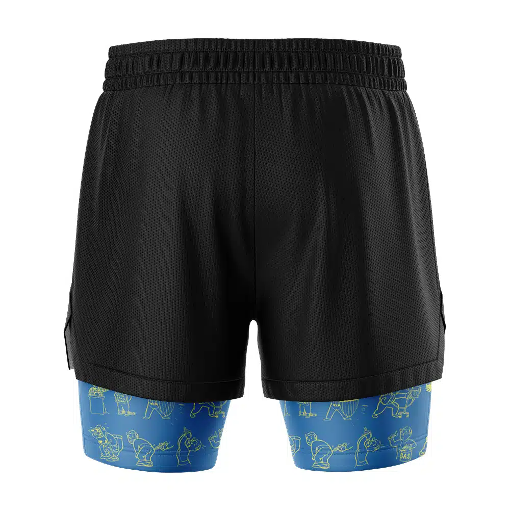Vault Boy V2 Fallout 2-in-1 Competition Shorts - Image 4