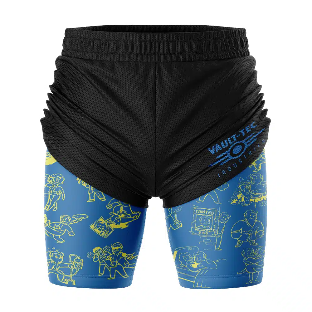 Vault Boy V2 Fallout 2-in-1 Competition Shorts - Image 3