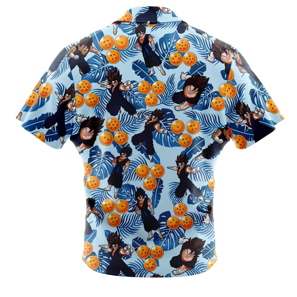 Vegito Pattern Dragon Ball Z Short Sleeve Button Up Hawaiian Shirt - Image 2