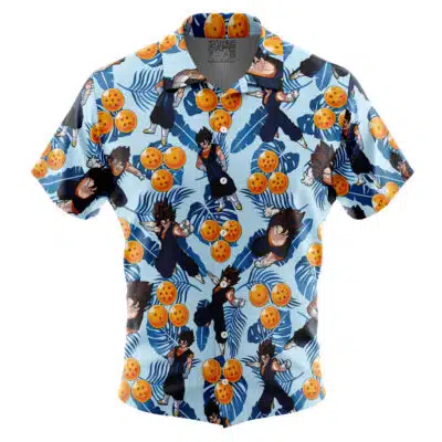 Vegito Pattern Dragon Ball Z Short Sleeve Button Up Hawaiian Shirt