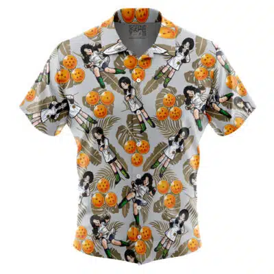 Vidal Pattern Dragon Ball Z Short Sleeve Button Up Hawaiian Shirt