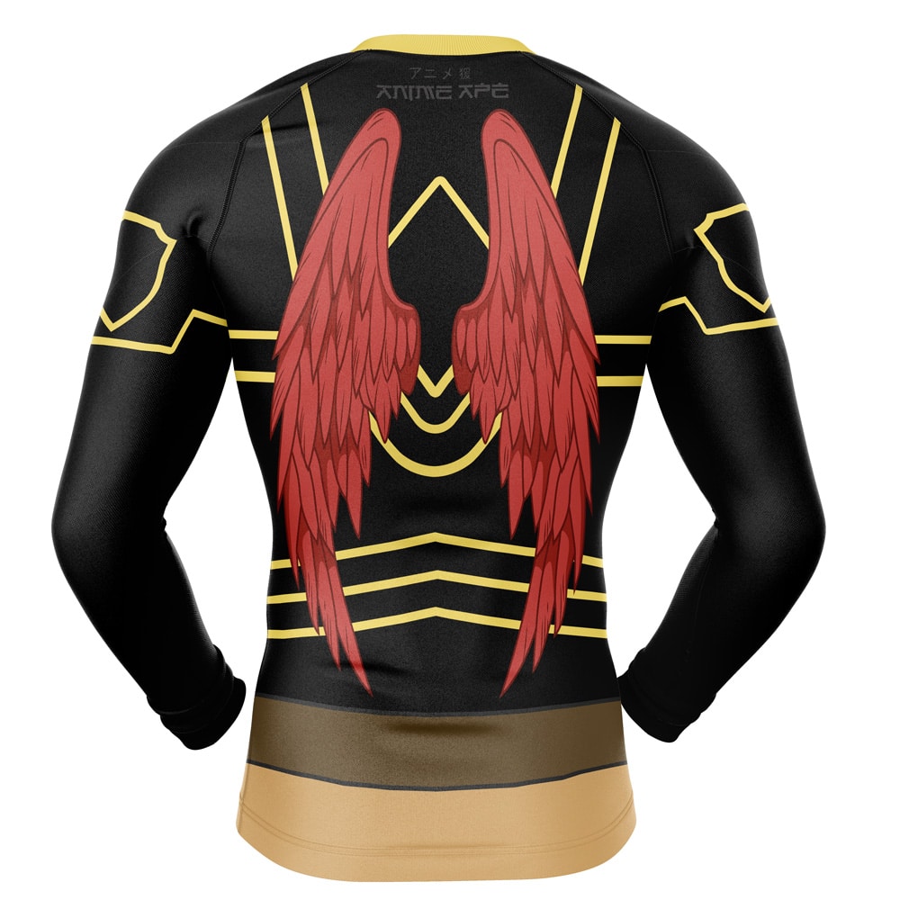 Hawks Undershirt Cosplay My Hero Academia Long Sleeve Rash Guard Compression Shirt - Image 2