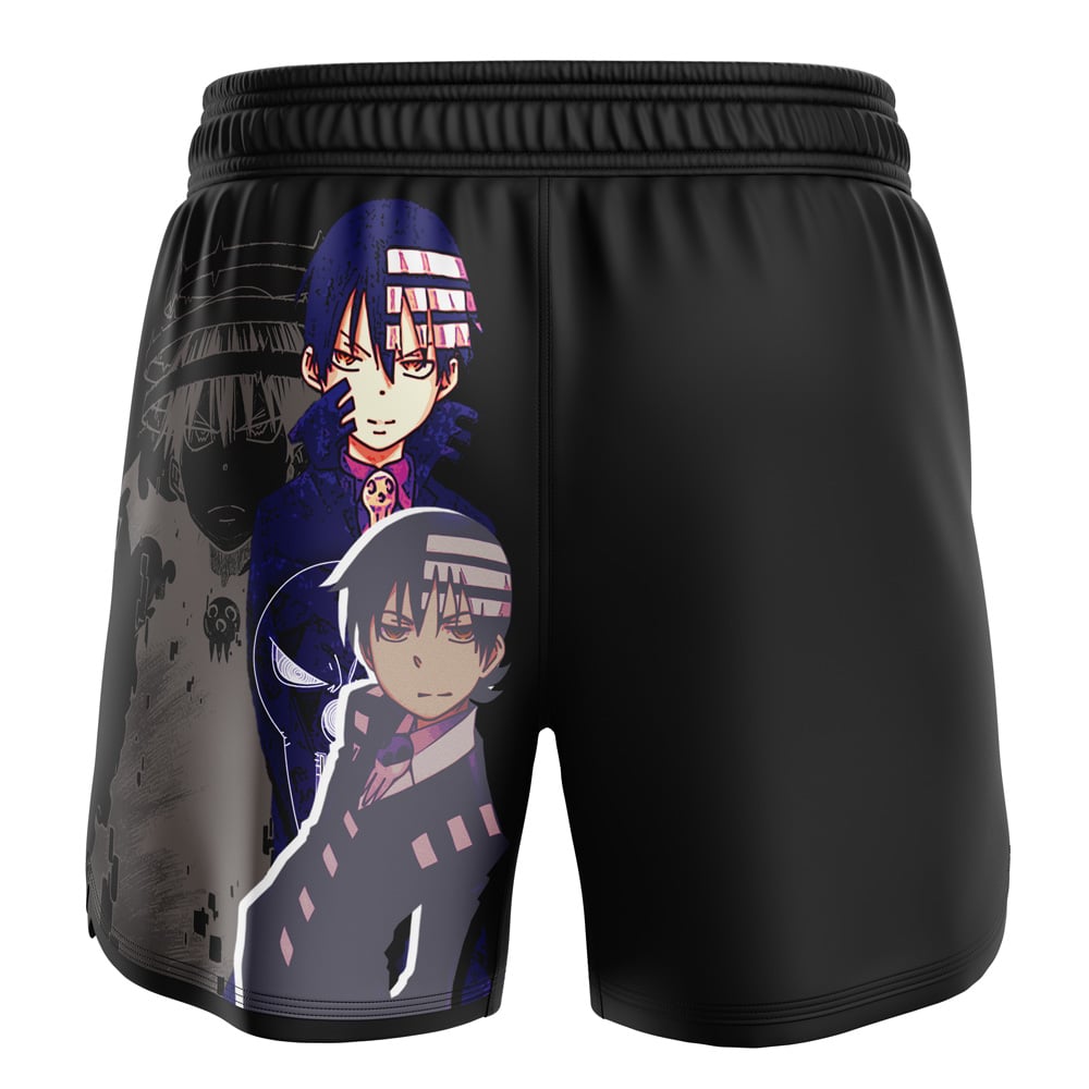 Death the Kid Soul Eater BJJ MMA Fight Shorts - Image 2
