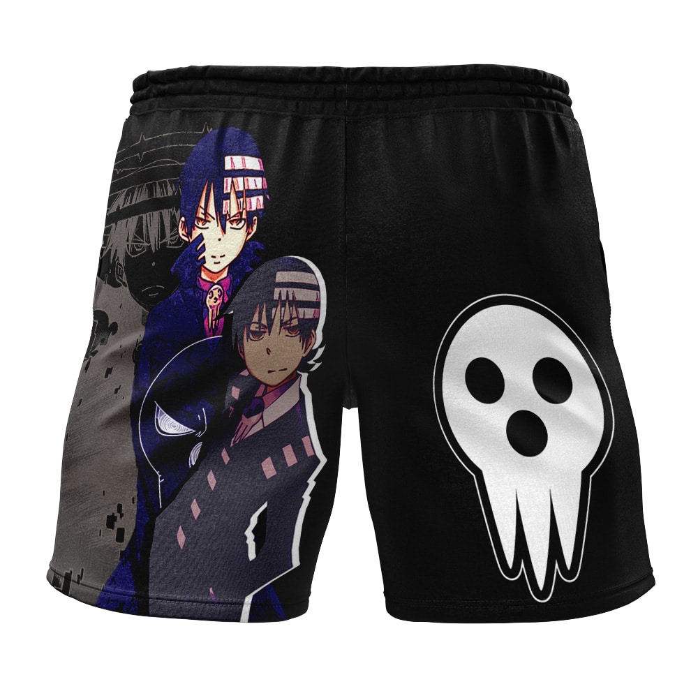 Death the Kid Soul Eater Gym Shorts - Image 2
