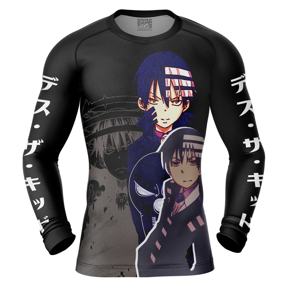 Death the Kid Soul Eater Long Sleeve Rash Guard Compression Shirt - Image 2