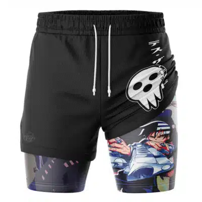Death the Kid Soul Eater 2-in-1 Performance Shorts
