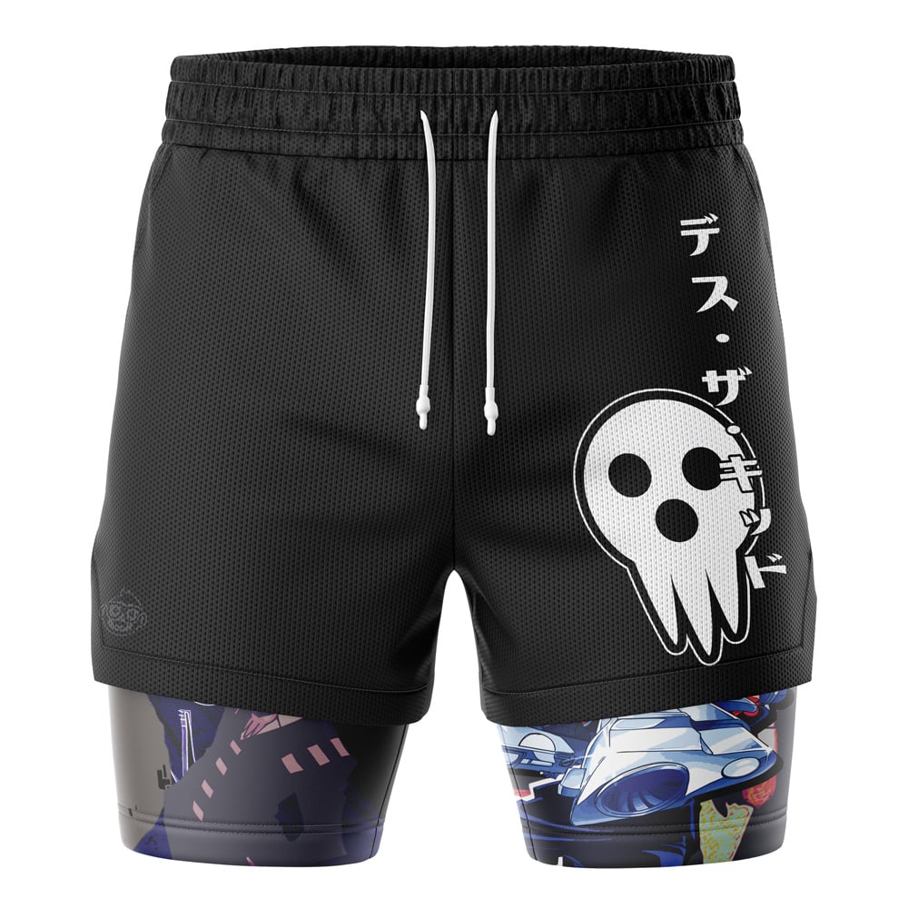Death the Kid Soul Eater 2-in-1 Performance Shorts - Image 3
