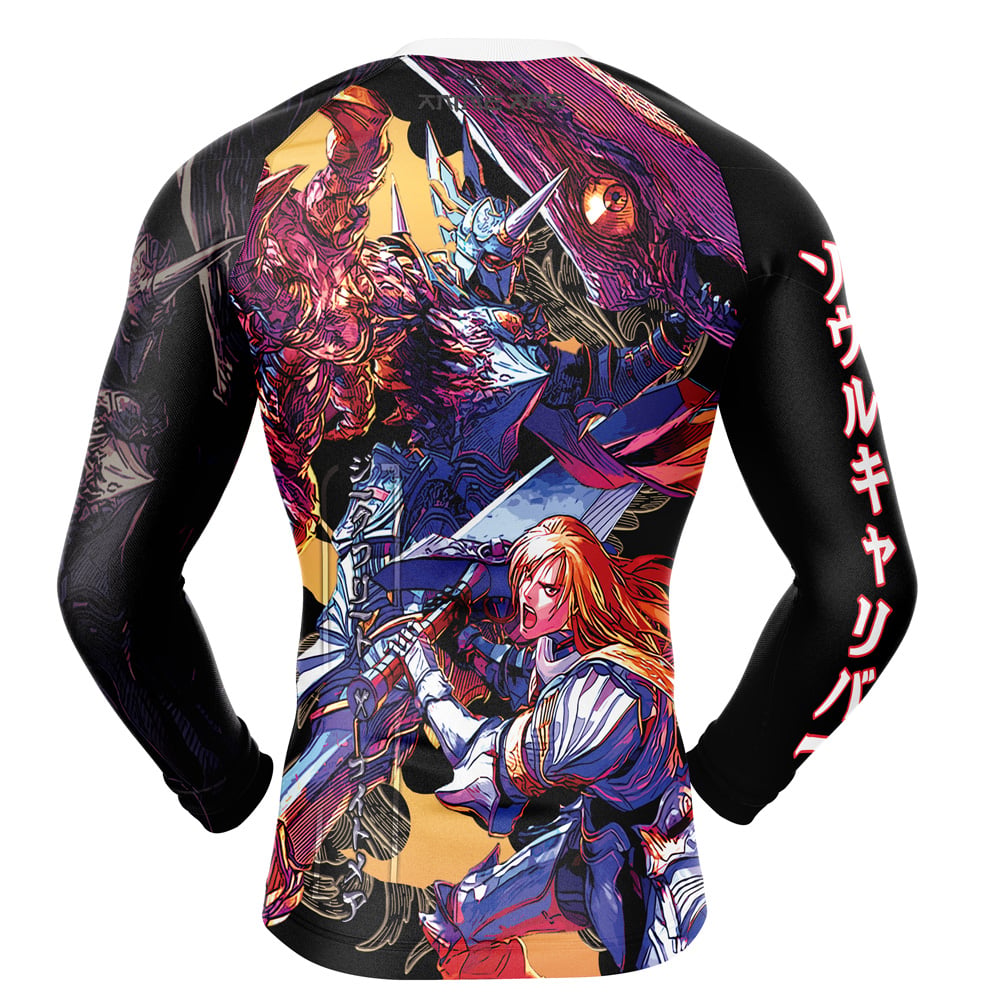 Siegfried x Nightmare Soulcalibur Long Sleeve Rash Guard Compression Shirt