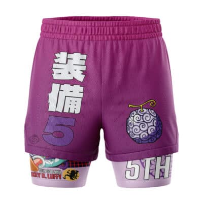 5th Gear Luffy One Piece 2-in-1 Competition Shorts