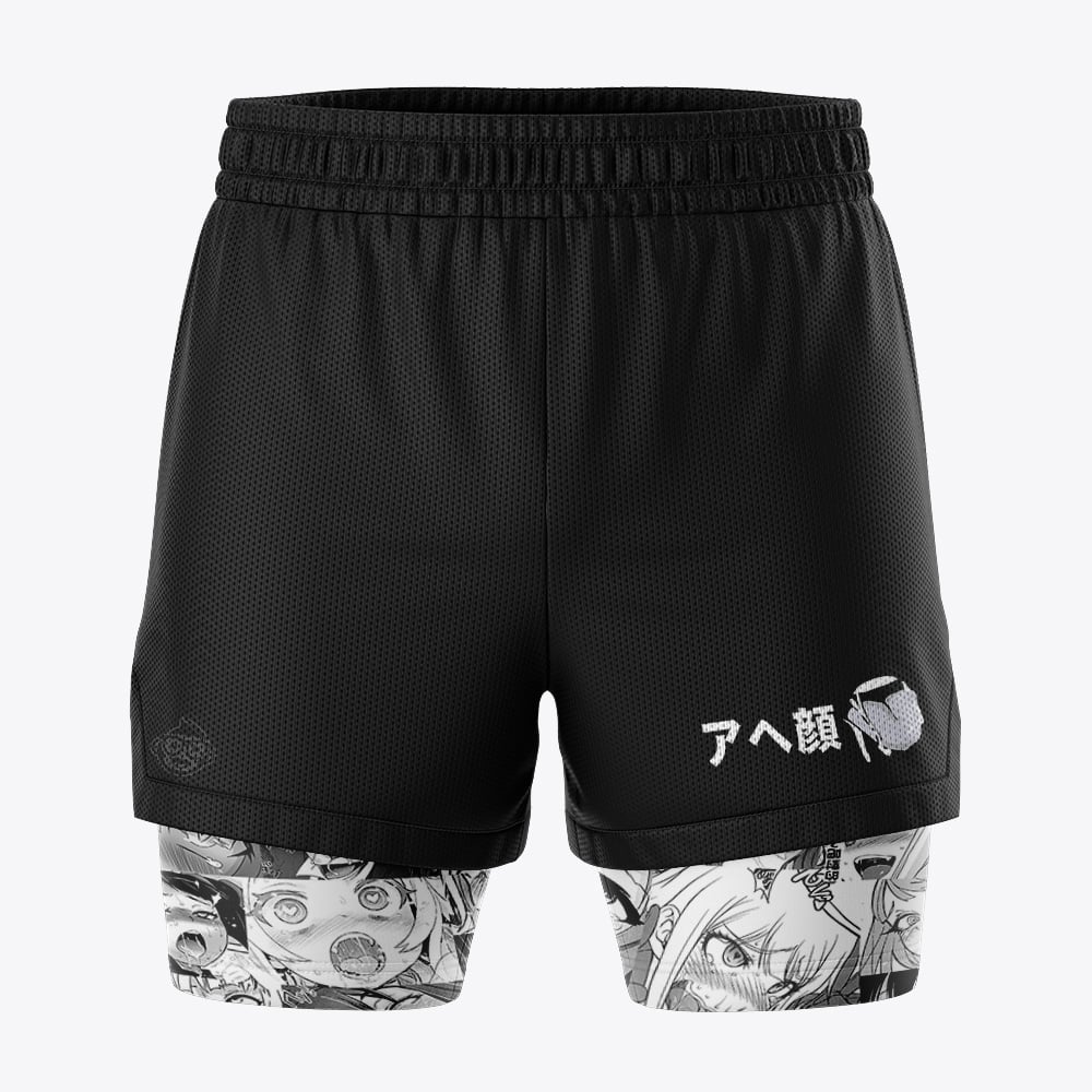 Ahegao Manga 2-in-1 Competition Shorts - Image 2