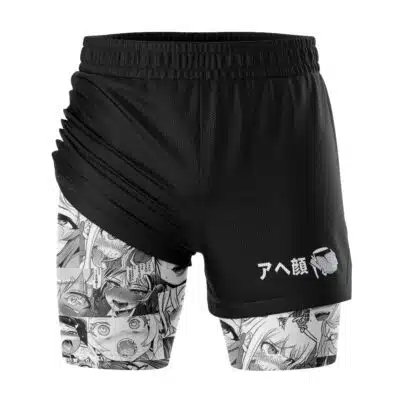 Ahegao Manga 2-in-1 Competition Shorts