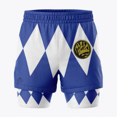 Blue Ranger V1 Power Rangers 2-in-1 Competition Shorts
