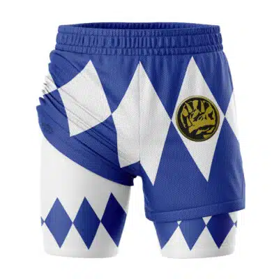 Blue Ranger V1 Power Rangers 2-in-1 Competition Shorts