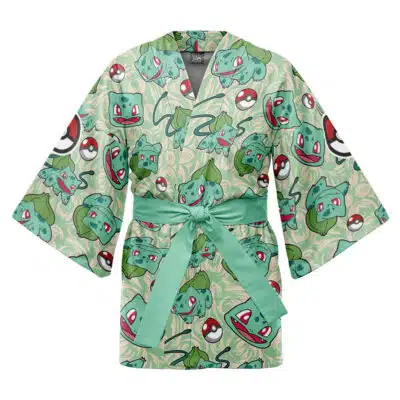 Bulbasaur Pattern Pokemon Happi Coat Haori Kimono