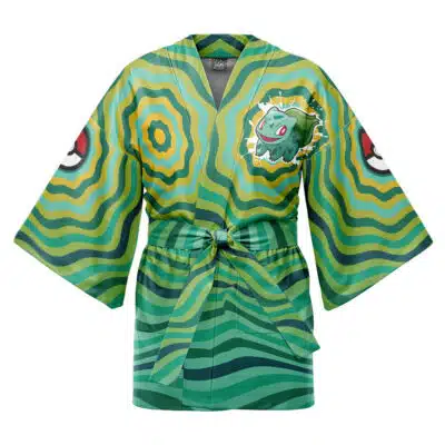 Bulbasaur Trippy Evolution Pokemon Happi Coat Haori Kimono