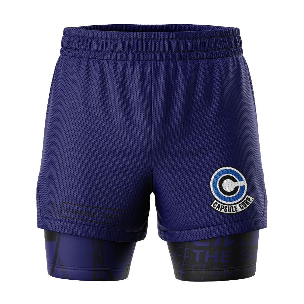 Capsule Corp Dragon Ball Z 2-in-1 Competition Shorts - Image 2