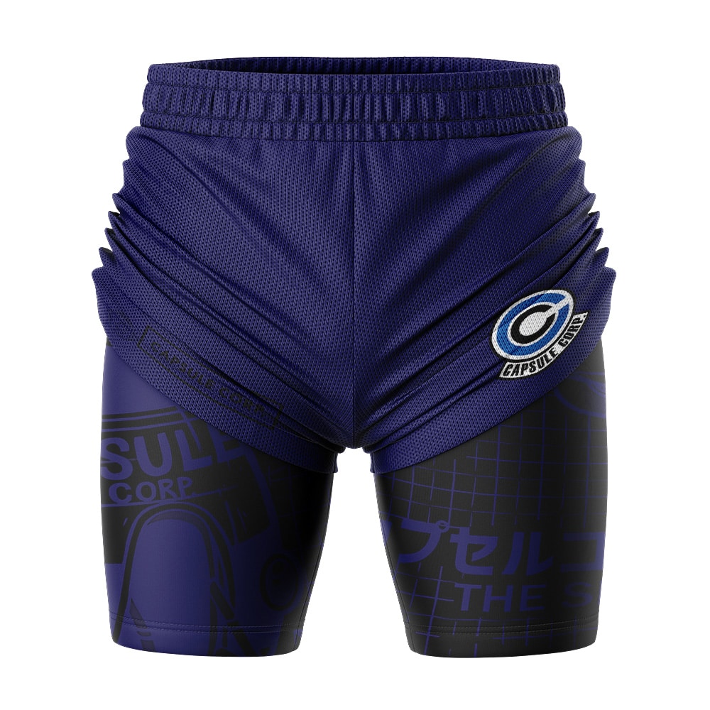 Capsule Corp Dragon Ball Z 2-in-1 Competition Shorts - Image 3
