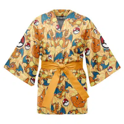Charizard Pattern Pokemon Happi Coat Haori Kimono