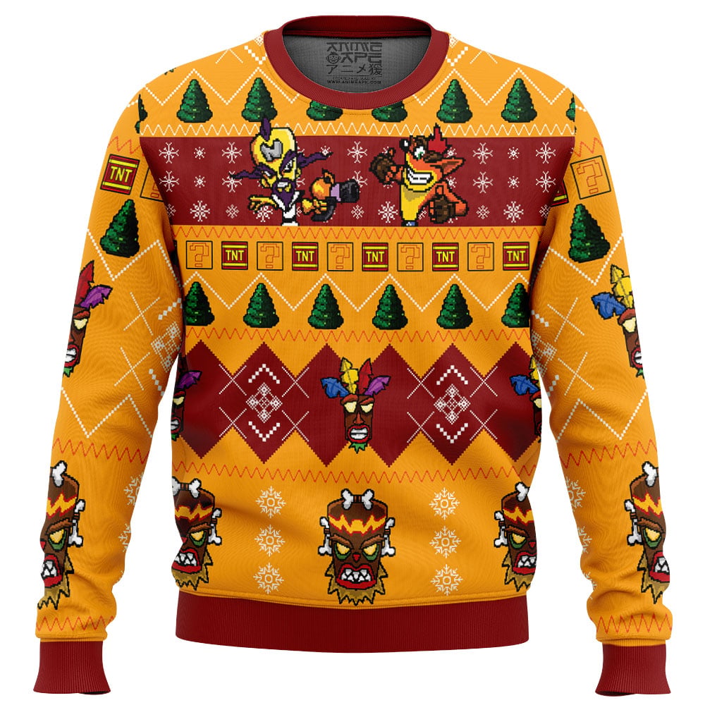 Crash Bandicoot V2 Ugly Christmas Sweater