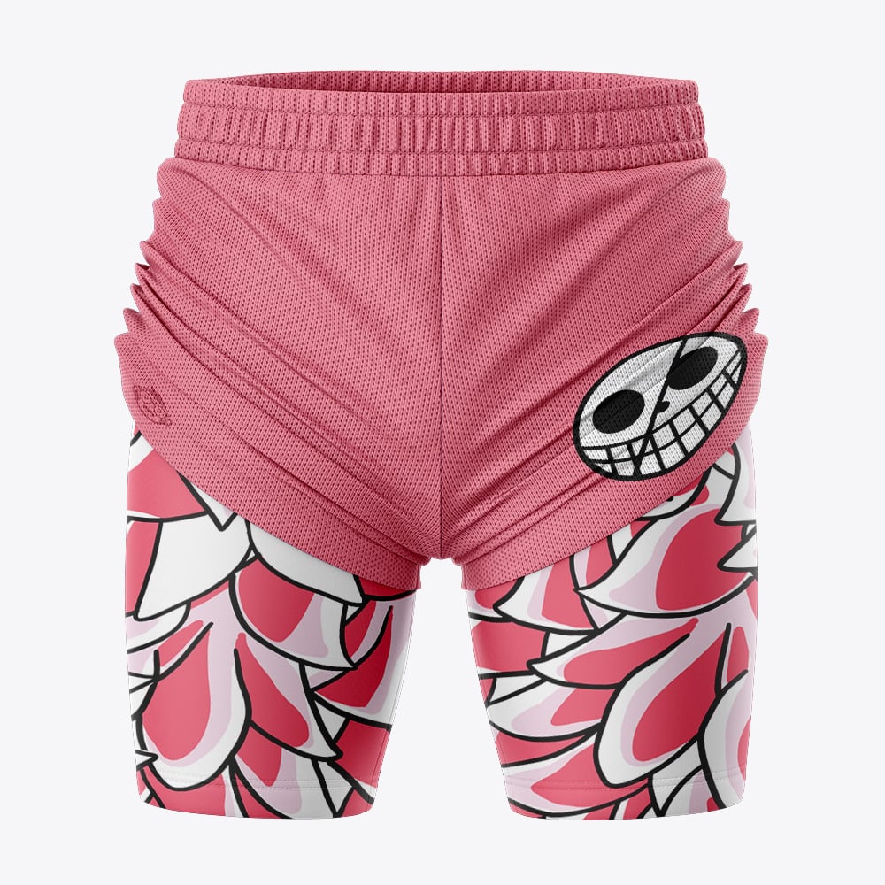 Doflamingo V2 One Piece 2-in-1 Competition Shorts - Image 3