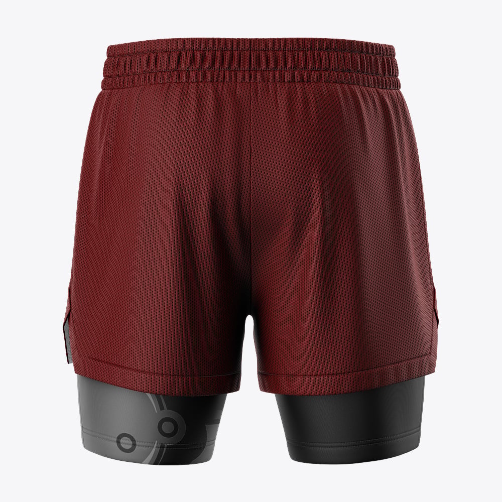 Edward Elric Automail Fullmetal Alchemist 2-in-1 Competition Shorts - Image 4