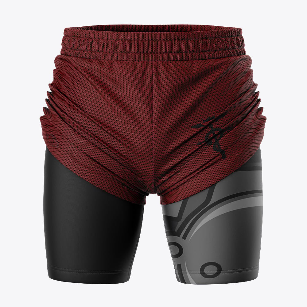 Edward Elric Automail Fullmetal Alchemist 2-in-1 Competition Shorts - Image 3