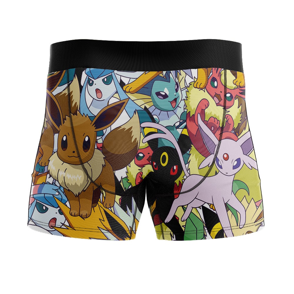 Eeveelutions Pokemon Boxer Briefs Men's Underwear - Image 3