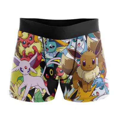 Eeveelutions Pokemon Boxer Briefs Men's Underwear