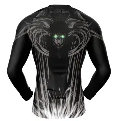 Eren Yeager Founding Titan Form Attack on Titan Long Sleeve Rash Guard Compression Shirt