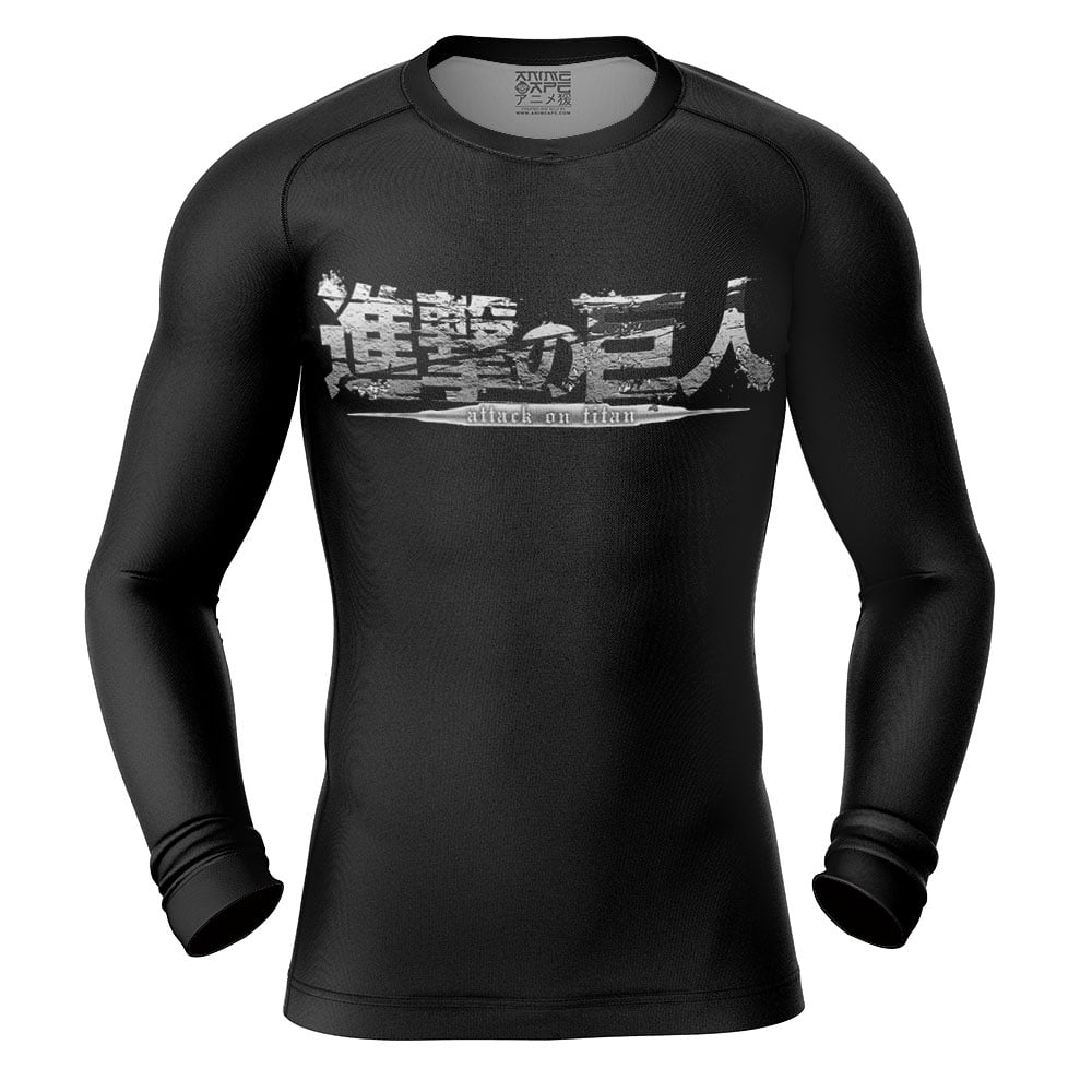Eren Yeager Founding Titan Form Attack on Titan Long Sleeve Rash Guard Compression Shirt - Image 2