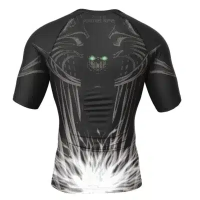 Eren Yeager Founding Titan Form Attack on Titan Short Sleeve Rash Guard Compression Shirt