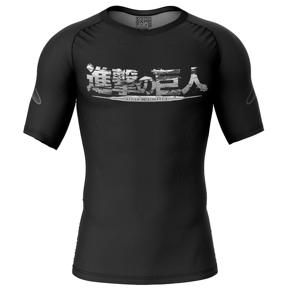 Eren Yeager Founding Titan Form Attack on Titan Short Sleeve Rash Guard Compression Shirt - Image 2