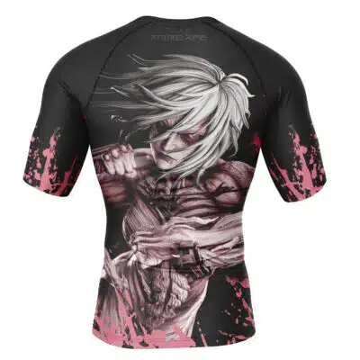 Female Titan Attack on Titan Short Sleeve Rash Guard Compression Shirt
