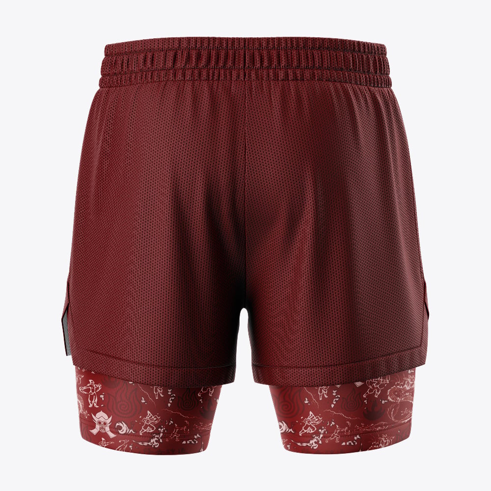 Fire Nation Avatar 2-in-1 Competition Shorts - Image 4