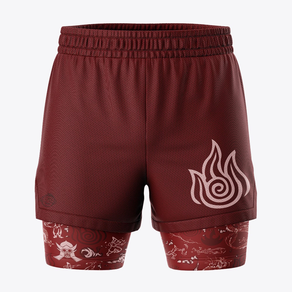 Fire Nation Avatar 2-in-1 Competition Shorts - Image 2