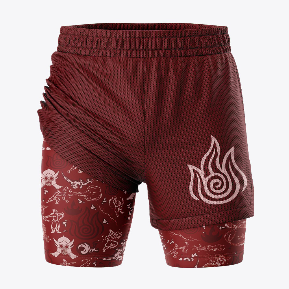 Fire Nation Avatar 2-in-1 Competition Shorts