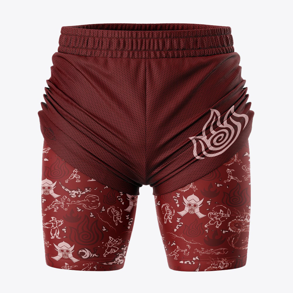 Fire Nation Avatar 2-in-1 Competition Shorts - Image 3