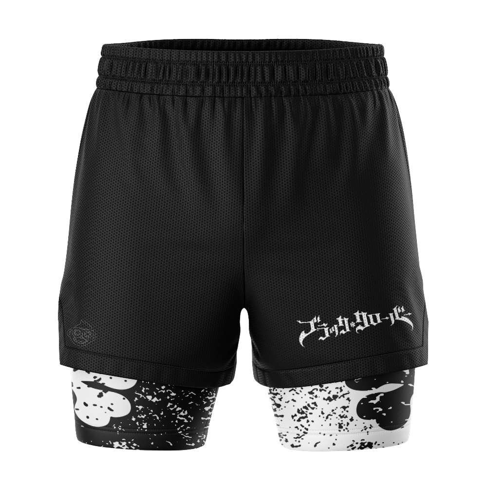 Five Leaf Clover Black Clover 2-in-1 Competition Shorts - Image 2