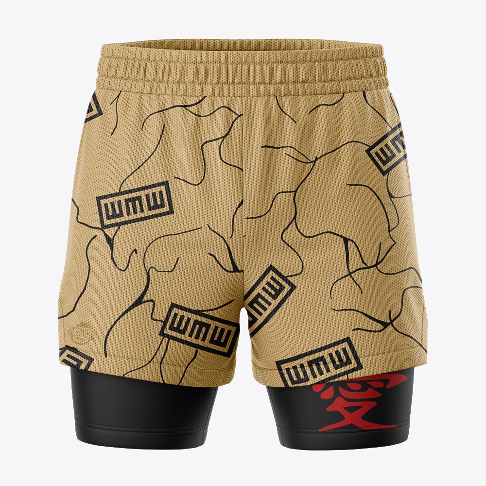 Gaara Shippuden 2-in-1 Competition Shorts