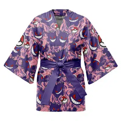 Gengar Pattern Pokemon Happi Coat Haori Kimono