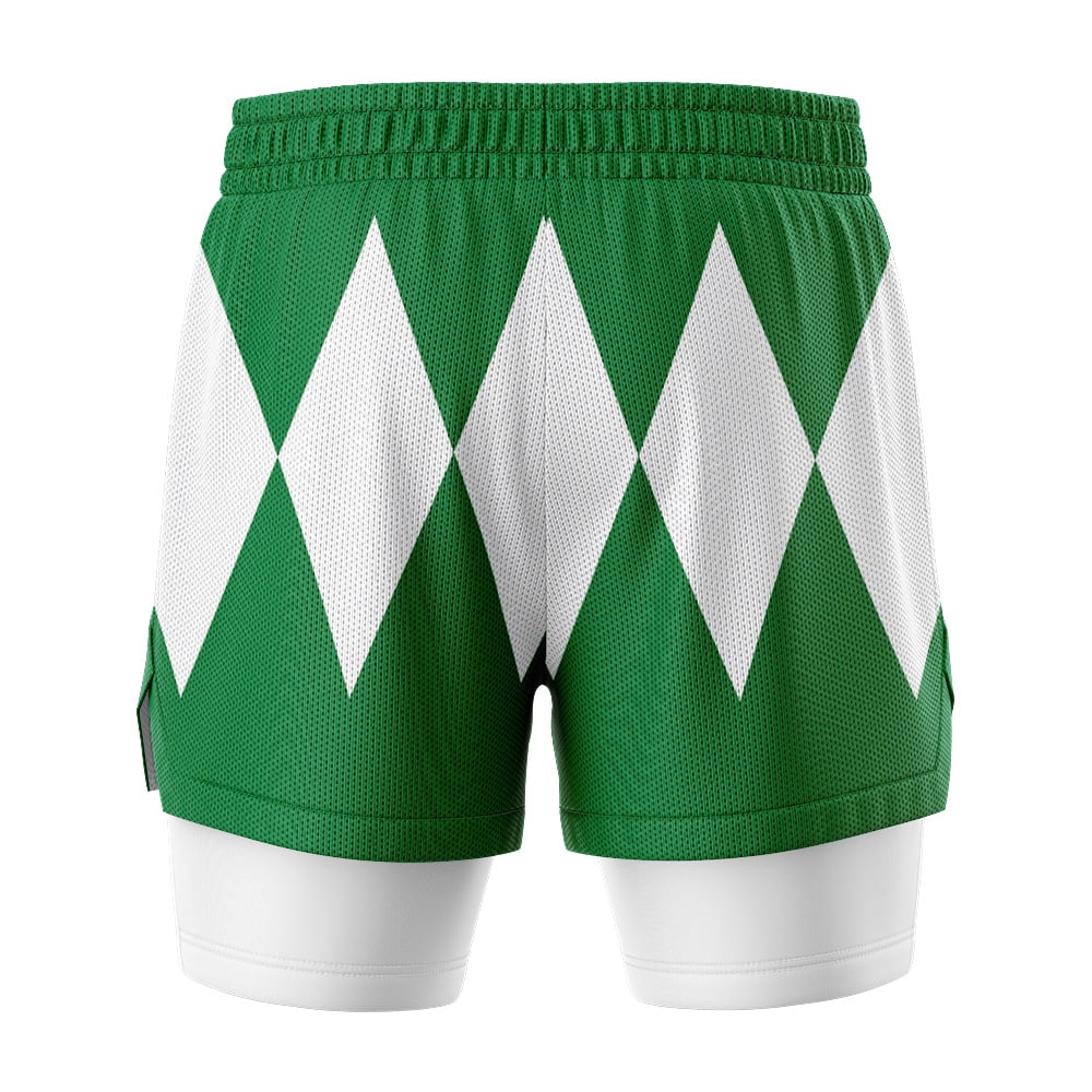 Green Ranger V2 Power Rangers 2-in-1 Competition Shorts - Image 4