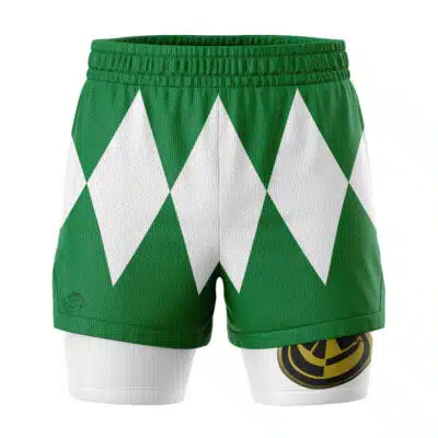 Green Ranger V2 Power Rangers 2-in-1 Competition Shorts