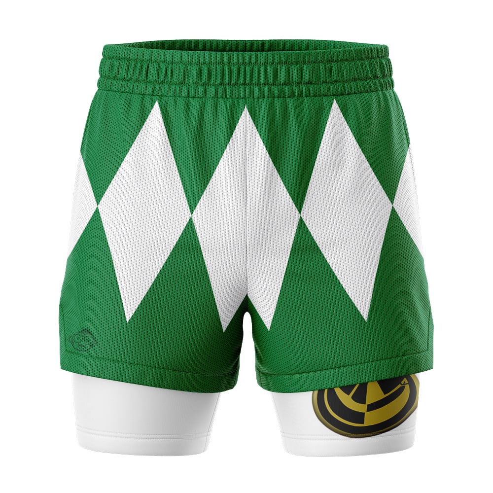 Green Ranger V2 Power Rangers 2-in-1 Competition Shorts