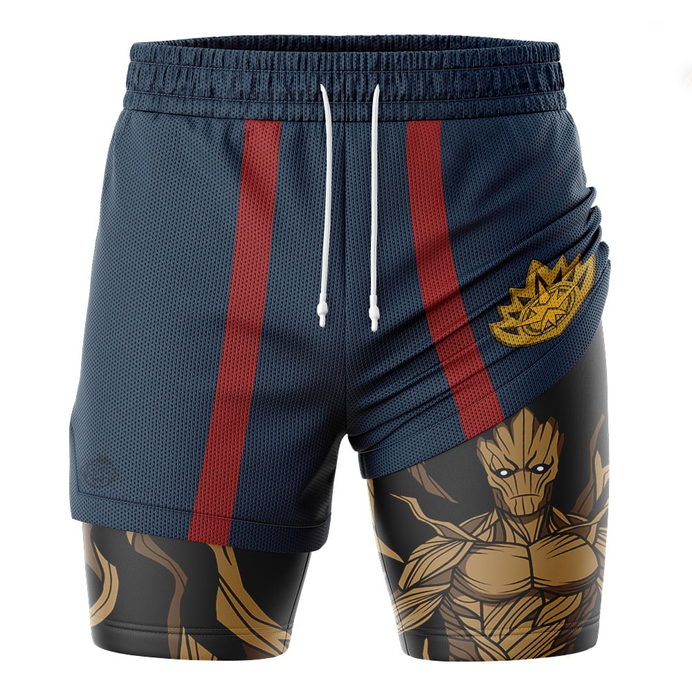 Groot Marvel 2-in-1 Performance Shorts
