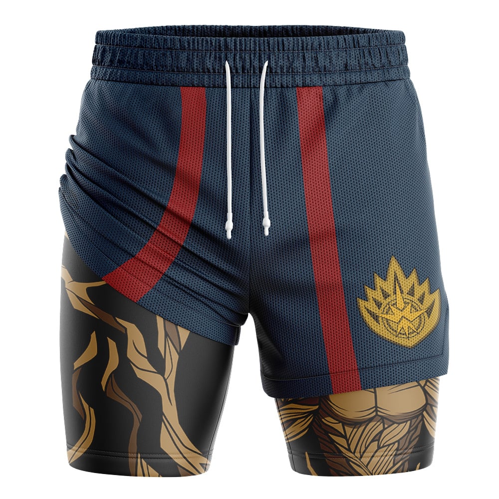 Groot Marvel 2-in-1 Performance Shorts - Image 3