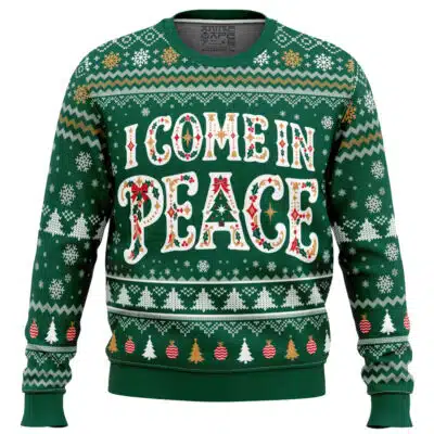 I Come in Peace Ugly Christmas Sweater